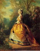 Franz Xaver Winterhalter The Empress Eugenie a la Marie-Antoinette France oil painting reproduction